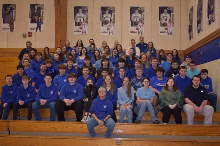 Large image of photo: JBHS goes Blue